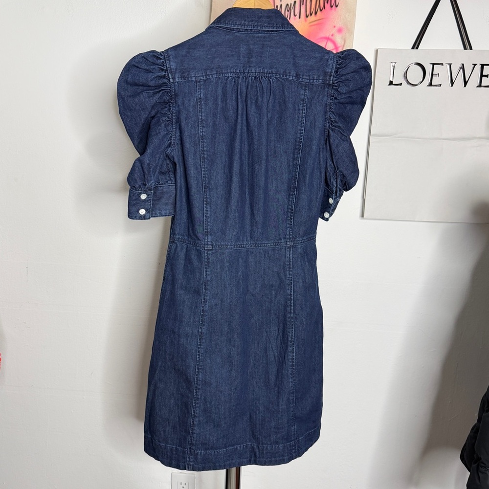 Frame‎ Denim Gillian Dress Puff Sleeve - Picture 6 of 8